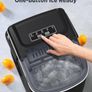 NEW SALE | Countertop Ice Maker Machine, 9 Cubes Ready in 6 Mins, 12 KG in 24Hrs, Self-Cleaning Ice Machine with Ice Scoop and Basket Image 3