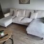 Beige / cream 4 seater sofa with 2 chaise Image 4