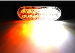 2 X Amber+white 12 Led Recovery Strobe Grill Breakdown Flashing Light Lamp