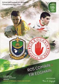 2015 Roscommon v Tyrone - GAA U21 All-Ireland Semi-Final Programme