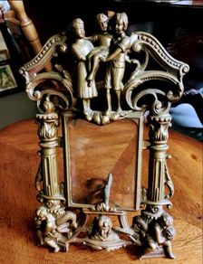 French antique Brass picture frame