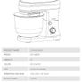 BRAND NEW 1200W 5L Electric Kitchen Food Stand Mixer Stainless Steel Bowl 6 Speed Cream Egg Whisk Whip Dough Kneading Food Mixer Image 3