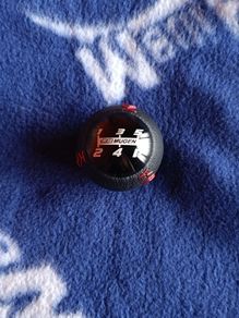 Genuine MUGEN Red Leather Shift Knob