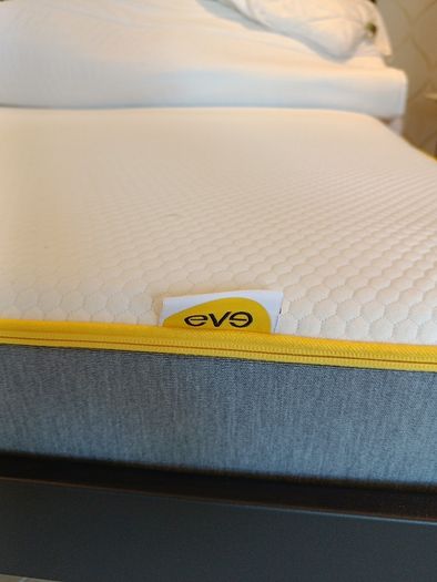 King size bed frame with Eve mattress
