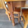 Solid oak table and 8 chairs Image 4
