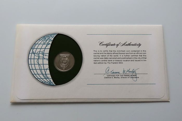 Sri Lanka 1978 Rupee Coin Stamp cover BUNC