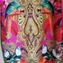 Ted Baker Valeena Paisley Toucan midi Dress Bright Pink UK 10 Image 3