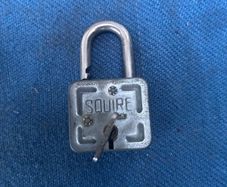 Vintage Squire Luggage lock