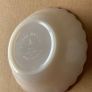 Vintage Milk Glass Anchor Hocking Dishes Pair White with Gold Rim Image 4