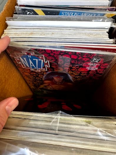 DC Long Comic Box w 250 comics for Sale