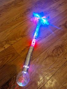 Frozen glowing wand