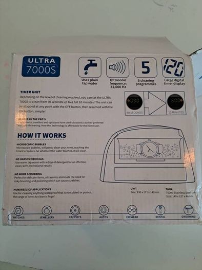 James Ultrasonic Cleaner