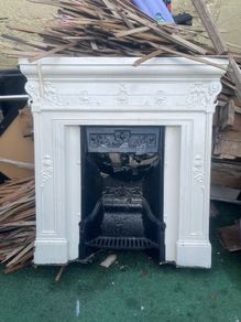Iron fireplace