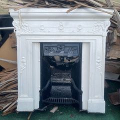 Iron fireplace