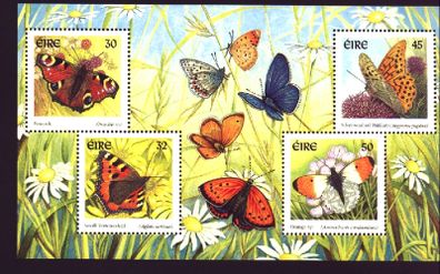 2000 Ireland Fauna & Flora (Butterflies) Commemorative Stamps Miniature Sheet Mint Never Hinged (MNH)