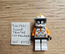 lego sw0341 clone trooper commander cody, set 7959
