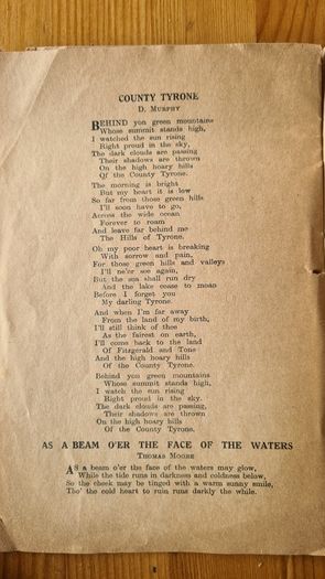 1916  Songs Book. Plus 2 Other Vintage Song Books.