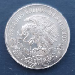 Mexico Olympics 1968 25 Pesos Silver Coin