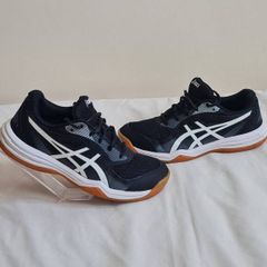 asics upcourt 5 Size 4.5 eu 38 black leather in excellent condition
