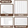 White Radiator Cover Cabinet Stylish Wooden Heater Cover with Shelf Image 6