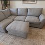 harvey norman grey L shaped corner sofa Image 6