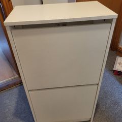 IKEA BISSA Shoe cabinet with 2 compartments