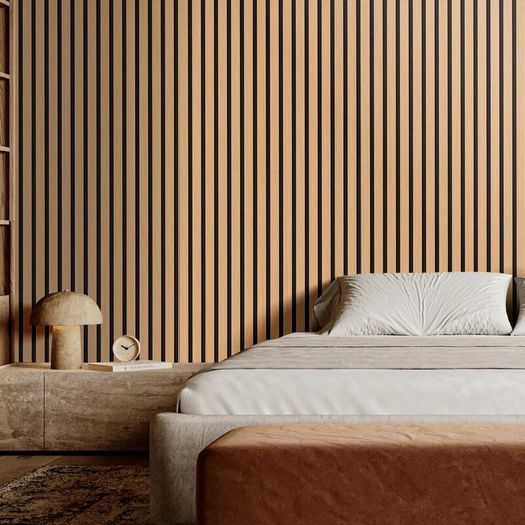Light Oak Wall Panels Acoustic 4pcs (30.6Sq FT)