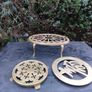 Trio of Vintage Brass Trivets Image 2