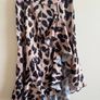 Satin Leopard Print Skirt, size S Image 2