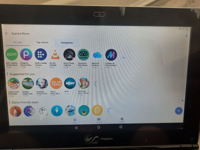 VIRGIN Media 12V Android Laptop / netbook