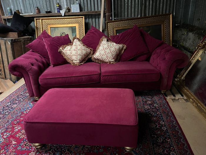 Large pick sofa