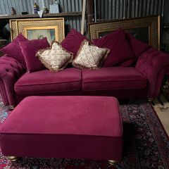 Large pick sofa