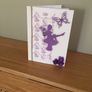 Beautiful handmade purple fairy card Image 5
