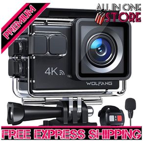 Action Camera 4K 20MP GA100, Waterproof 40M Underwater Camera for Snorkeling, EIS Stabilization WiFi 170 Degree Wide Angle Helmet Camera for Vlogging (FREE SHIPPING)