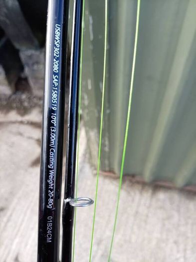 3 meter spinning rod with reel.