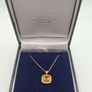 9ctb yellow gold  citrine necklace Image 4