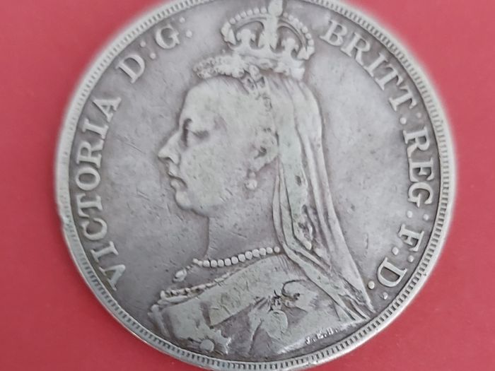England  1889 Victoria Crown Coin Very Fine condition