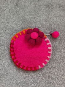 Handmade Flower Coin Purse, size: 5"