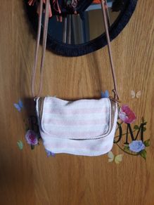 small candy stripe handbag from ystrdy