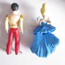 Disney Princess Cinderella and Prince Charming Collectible small dolls. Image 2