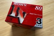 New Sony miniDV 80min DVM80 Video Cassetes - 3 pack