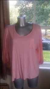 F&F pink top with silver thread size UK16/18 EU44/46 Postage included