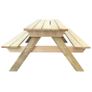 Picnic Table 150x135x71.5 cm Wood Image 3