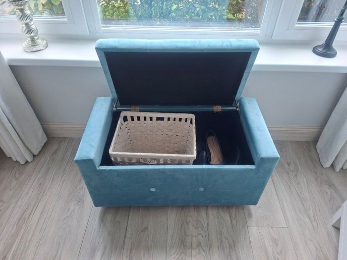 Suede storage box