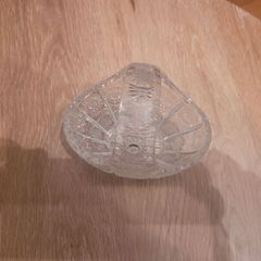 Bohemian Czech Oval Basket