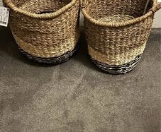 Wicker baskets x2