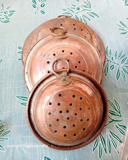 Antique Copper Sieves