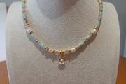 Shousan stone necklace