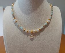 Shousan stone necklace