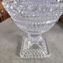 ANNA Hutte Hutte W. Germany Heavy Crystal Pedestal Bowl,footed Bowl, Centre Piece,ideal present, vintage Image 9